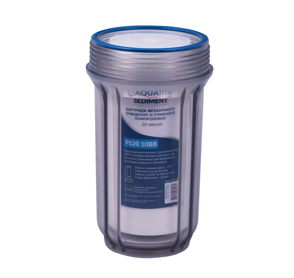 Aqualite PS20M10BB polypropylene cartridge &Oslash;108x255 mm 20 micron 45 &deg;C (removal of mechanical impurities) AQPS20M10BB photo