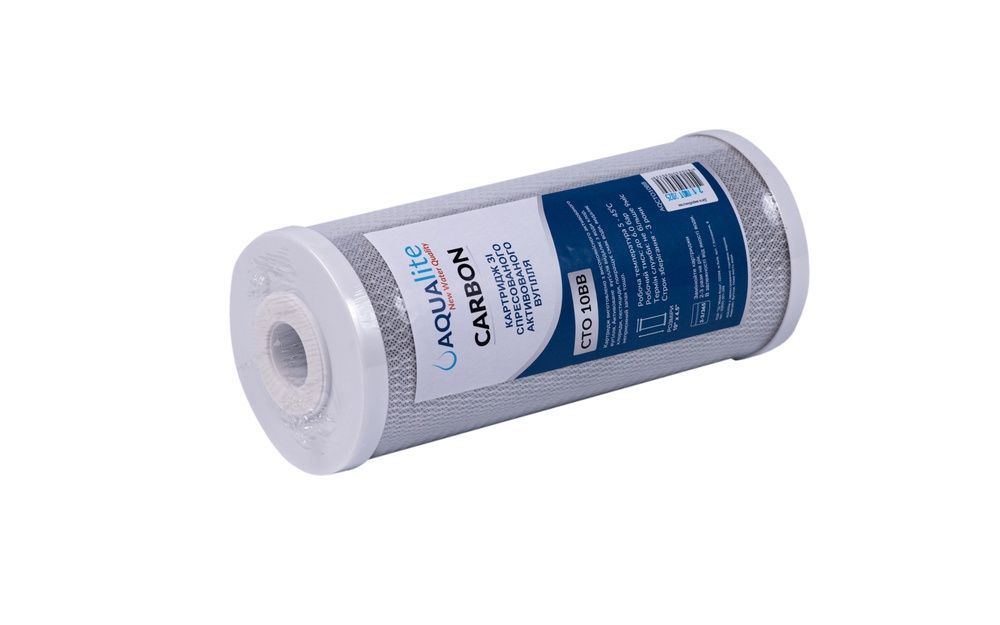Aqualite CTO10BB compressed activated carbon cartridge &Oslash;107&times;250 mm 45&deg;C AQCTO10BB photo