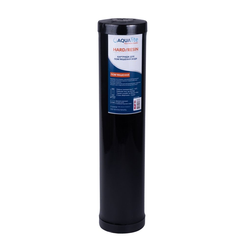 Wkład zmiękczający wodę Aqualite HARD20BB &Oslash;107x506 mm 45 &deg;C (na bazie wymiany jonowej) AQHARD20BB zdjęcie