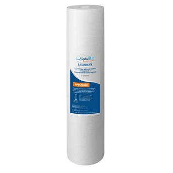 Cartuș din polipropilenă Aqualite PS5M20BB &Oslash;107x506 mm 5 microni 45 &deg;C (&icirc;ndepărtarea impurităților mecanice) AQPS5M20BB foto