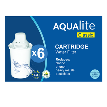 AQUALITE CLASSIC Filterkartusche (f&uuml;r Barrier-, Brita Classic-, Ecosoft- und Nasha Voda-Filter) (6 St&uuml;ck) AQClassicP6 Foto
