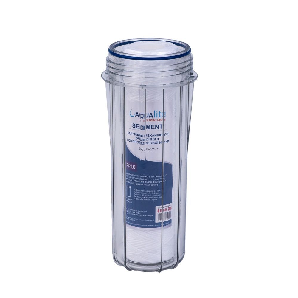 Aqualite PP5 Polypropylen-Fadenfilter &Oslash;62x250mm 5&micro;m 45&deg;C (Entfernung mechanischer Verunreinigungen) Verpackung 4&nbsp;Stk. AQPP5_pack4 Foto