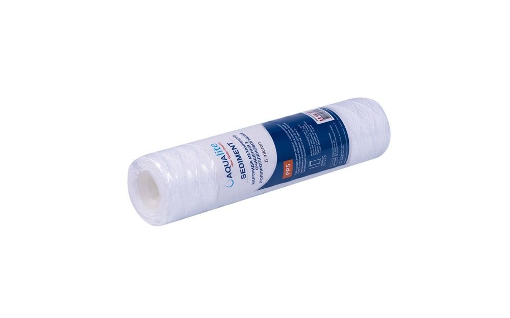 Aqualite PP5 Polypropylen-Fadenfilter &Oslash;62x250mm 5&micro;m 45&deg;C (Entfernung mechanischer Verunreinigungen) Verpackung 4&nbsp;Stk. AQPP5_pack4 Foto