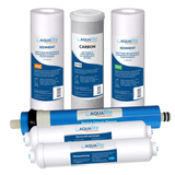 Vollst&auml;ndiges Set Aqualite OSMO-6 (AQ-RO6) Kartuschen f&uuml;r Umkehrosmose mit Mineralisator AQ-RO6 Foto